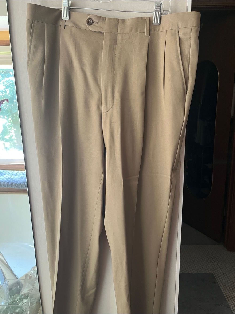 Hickey Freeman Men's Khaki Dress Pants